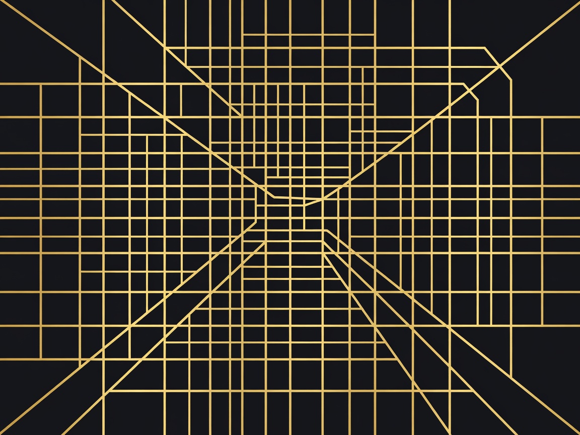 City grid map vector