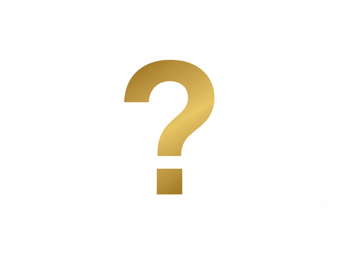 FAQ icon in warm gold